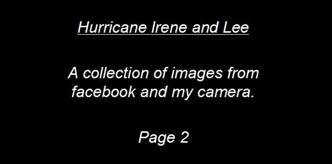 Hurricane Irene and Lee near Schoharie